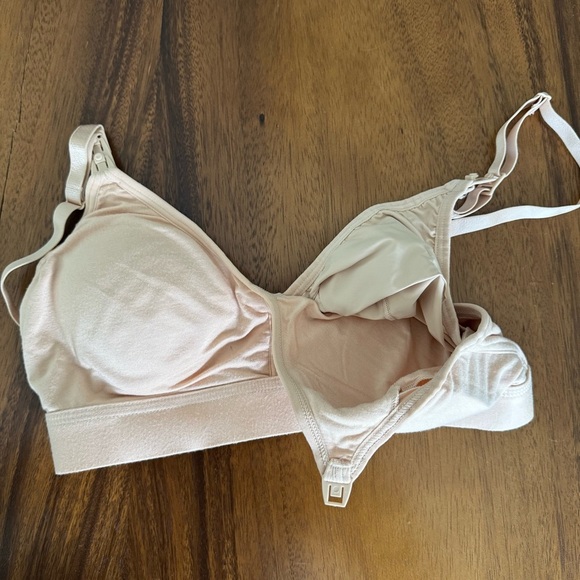 NEW Simple Wishes Nursing Pumping Nude Bra Size M - Picture 5 of 5